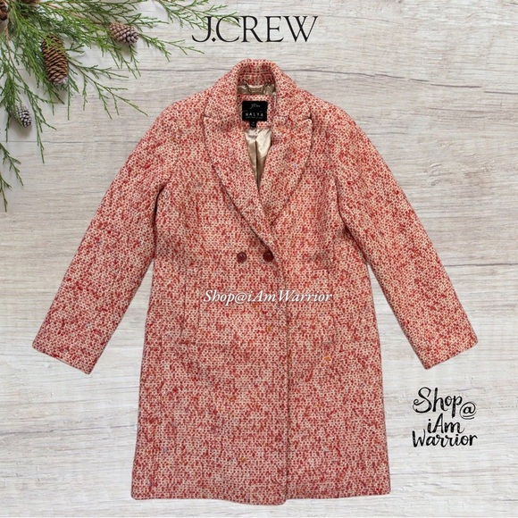 J.Crew Italian nubby flecked tweed topcoat *shop@ianwarrior - Picture 3 of 9